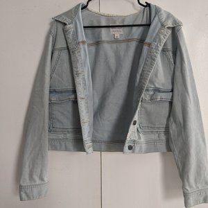 Melrose + Market Women's Faded Denim Jacket, L